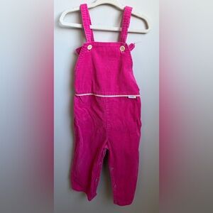 Rhino Vintage Pink Corduroy Kids Overalls